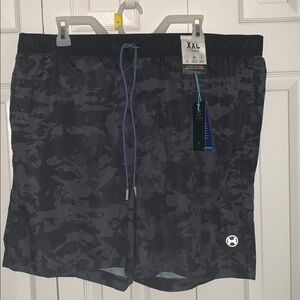 Hawke & Co Black Camouflage Shorts